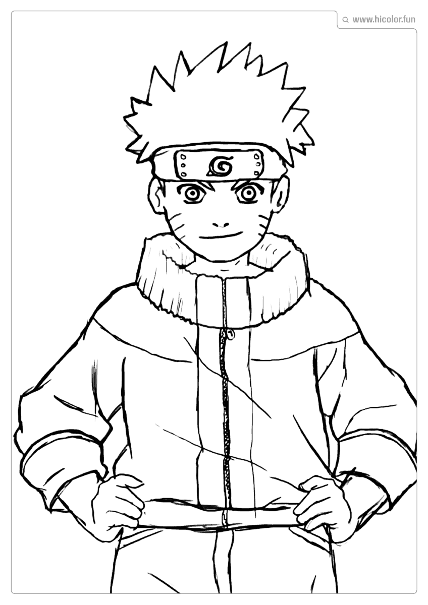 DESENHO PARA COLORIR NARUTO