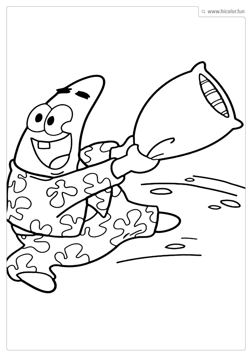 DESENHO PARA COLORIR PATRICK