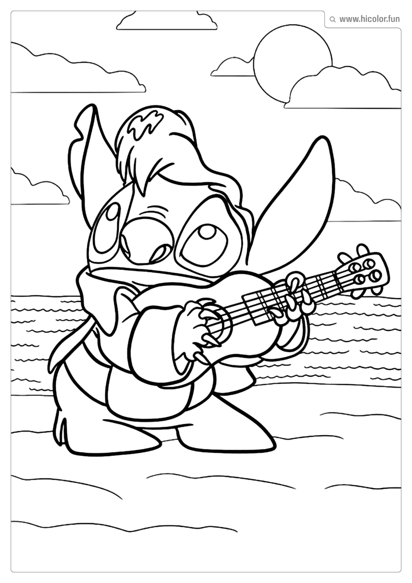 DESENHO PARA COLORIR STITCH