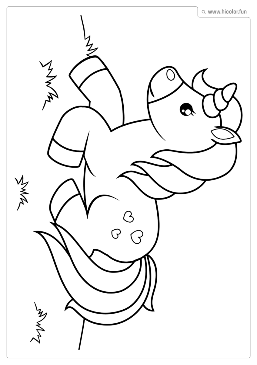 DESENHO PARA COLORIR UNICóRNIO COLINA PARA IMPRIMIR