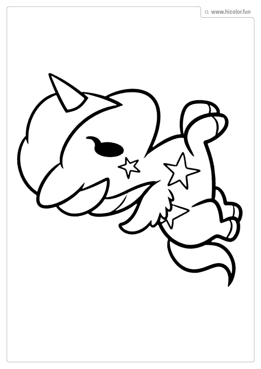 DESENHO PARA COLORIR UNICóRNIO ESTRELA PARA IMPRIMIR