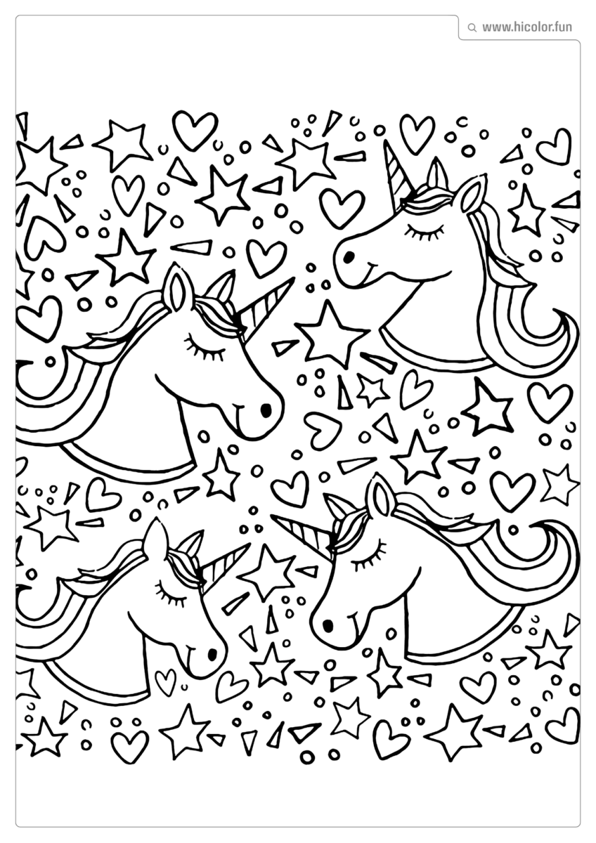 DESENHO PARA COLORIR UNICóRNIOS PARA IMPRIMIR