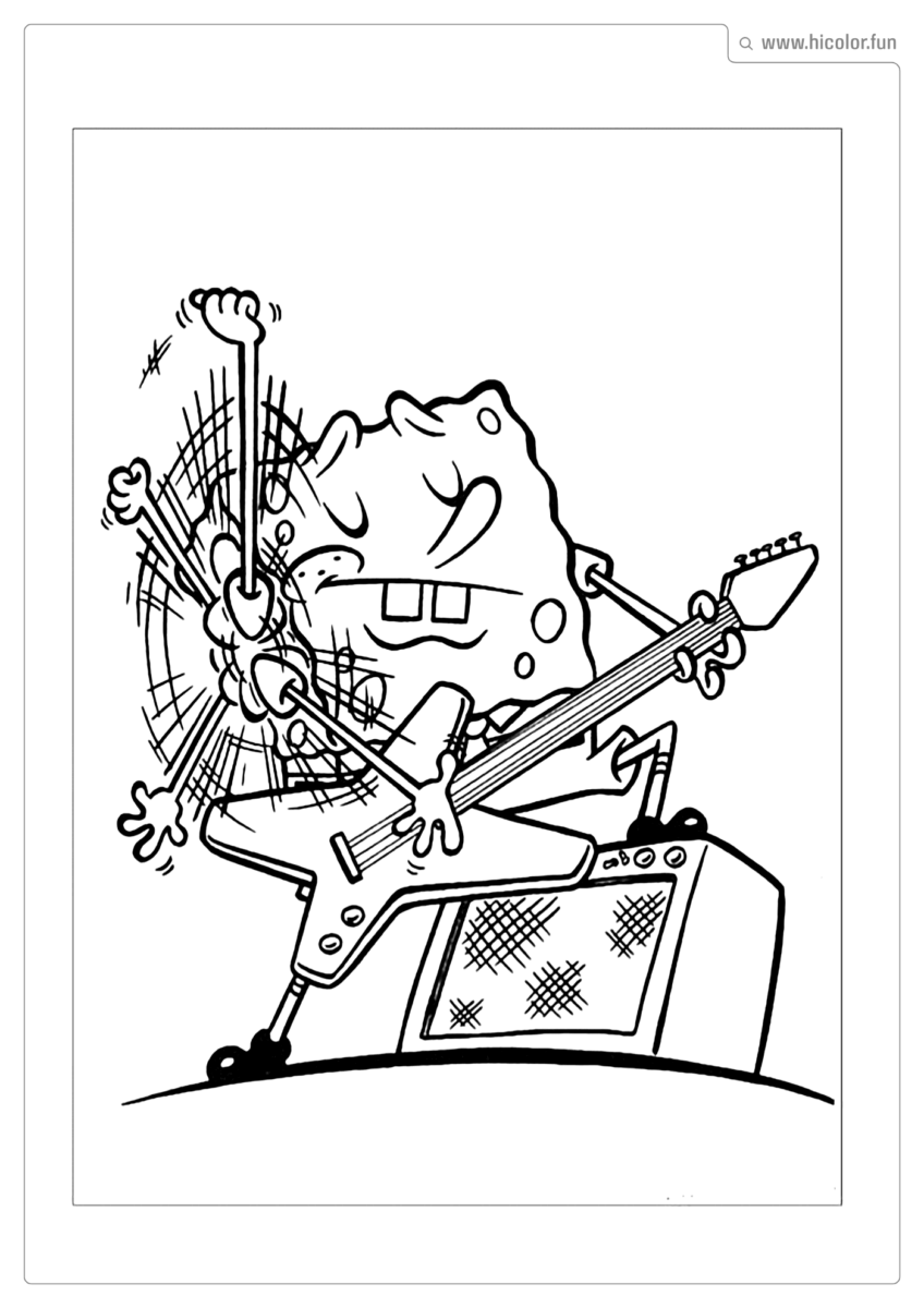 DESENHO PARA IMPRIMIR E COLORIR BOB ESPONJA