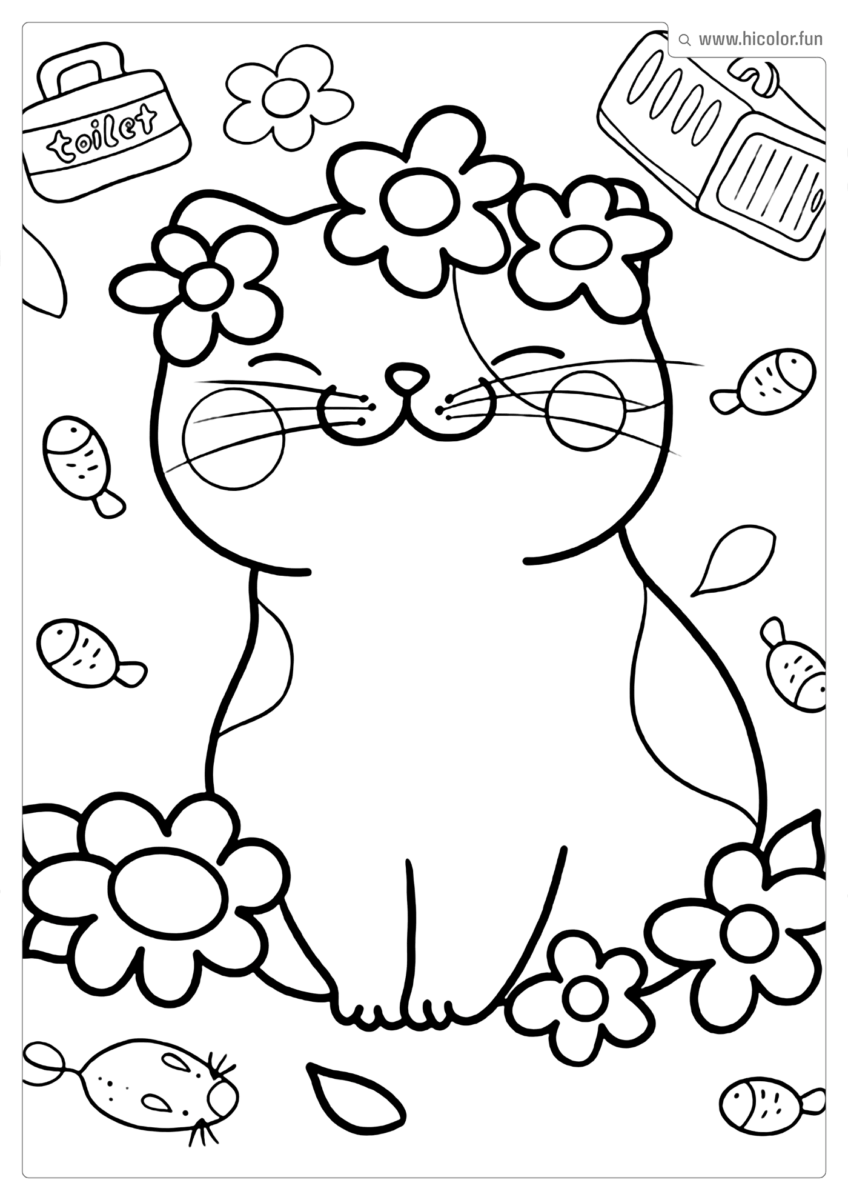 DESENHO PARA IMPRIMIR GATINHO