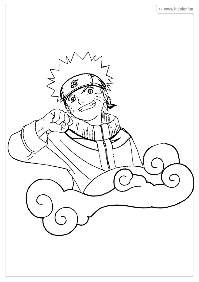 DESENHO PARA PINTAR DE NARUTO