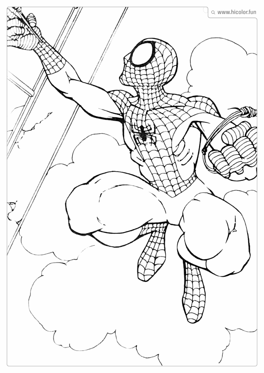 DESENHO PARA PINTAR DO HOMEM ARANHA