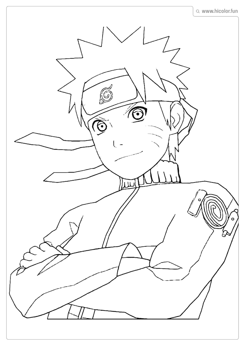DESENHO PARA PINTAR DO NARUTO