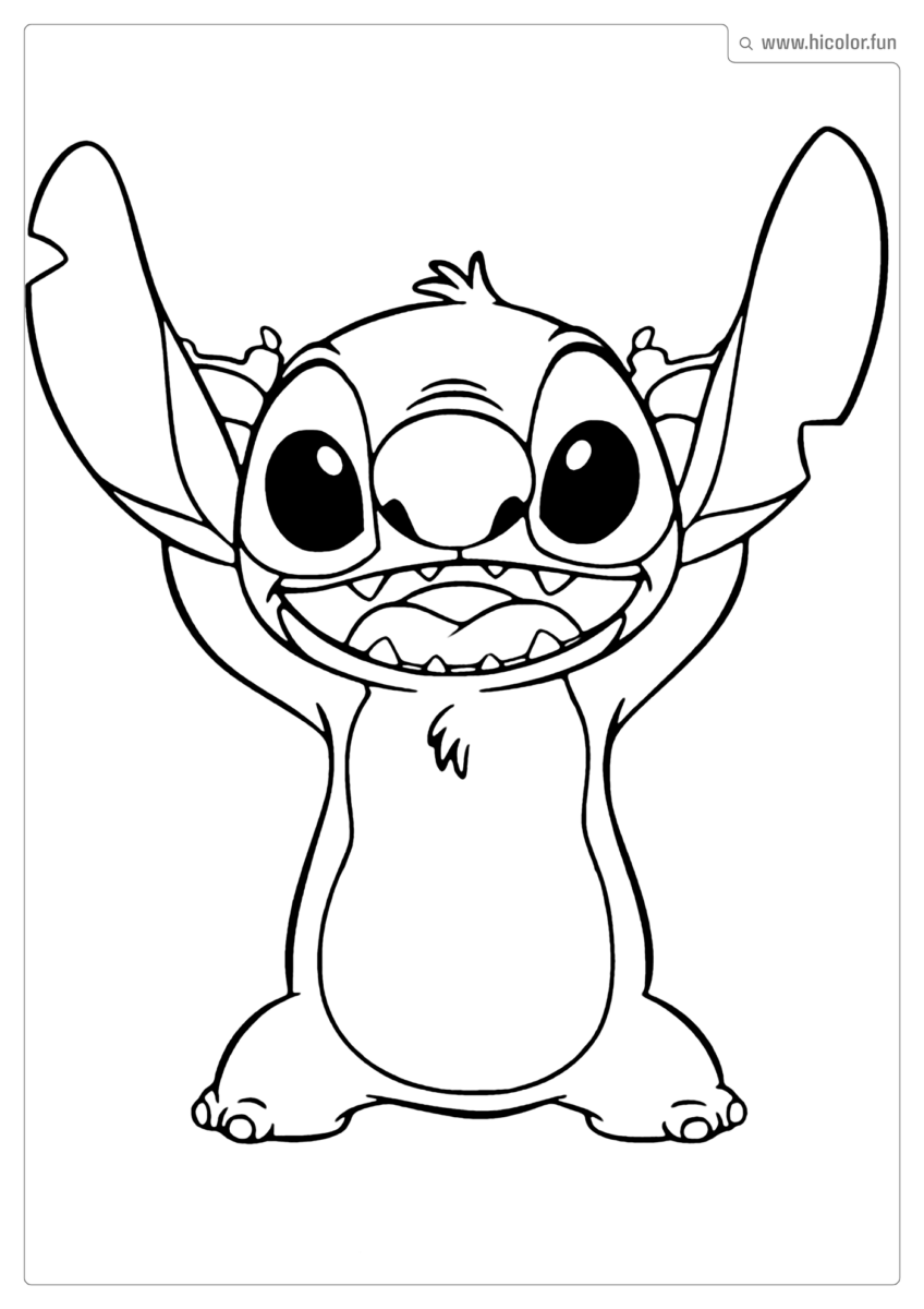 DESENHO PARA PINTAR DO STITCH
