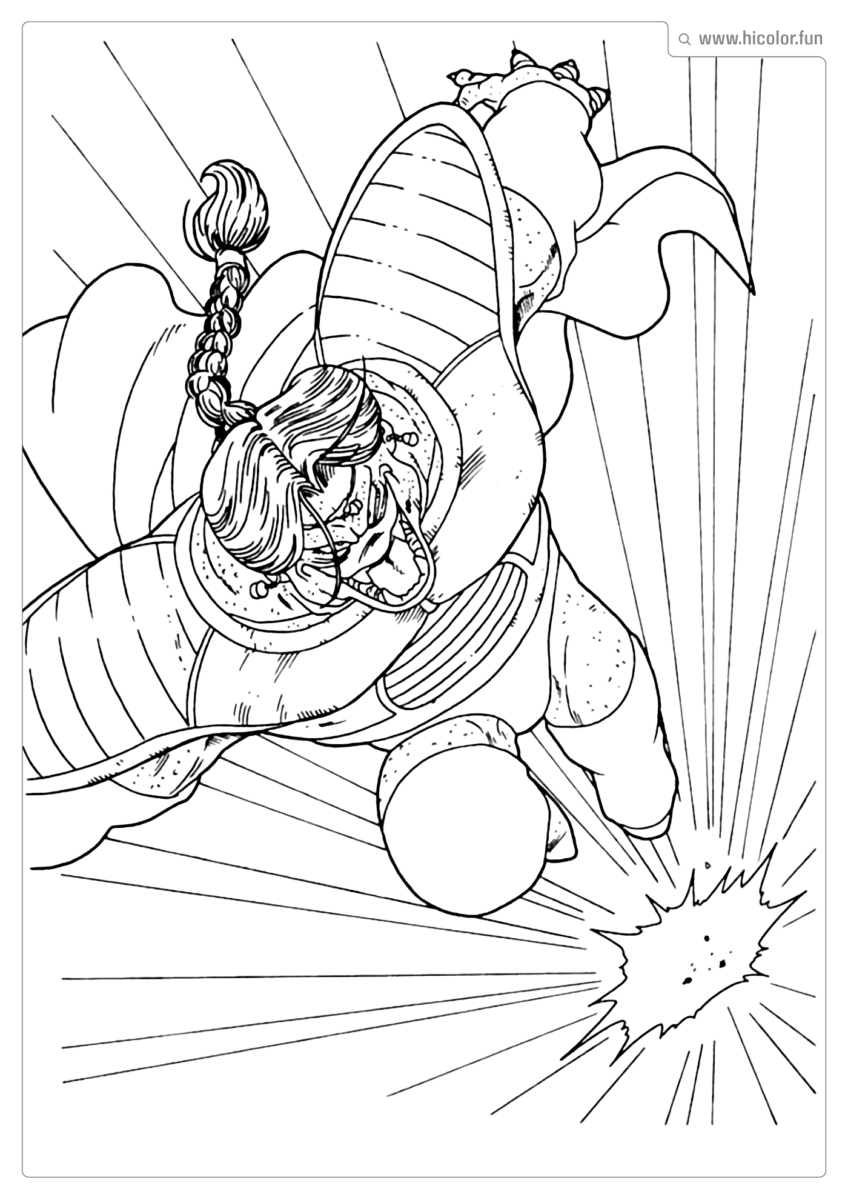 DESENHO PARA PINTAR DRAGON BALL