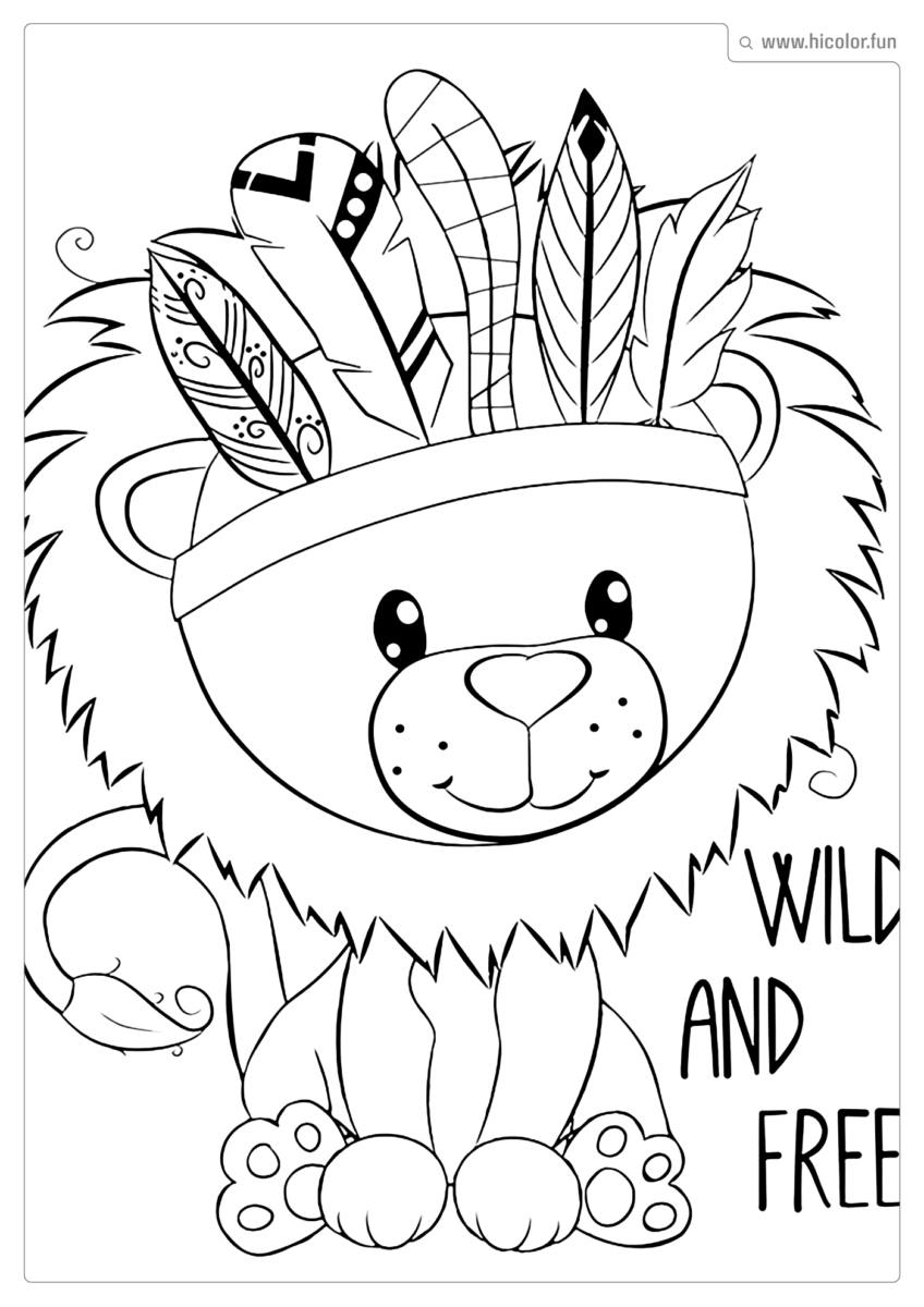 DESENHO PARA PINTAR LEãO