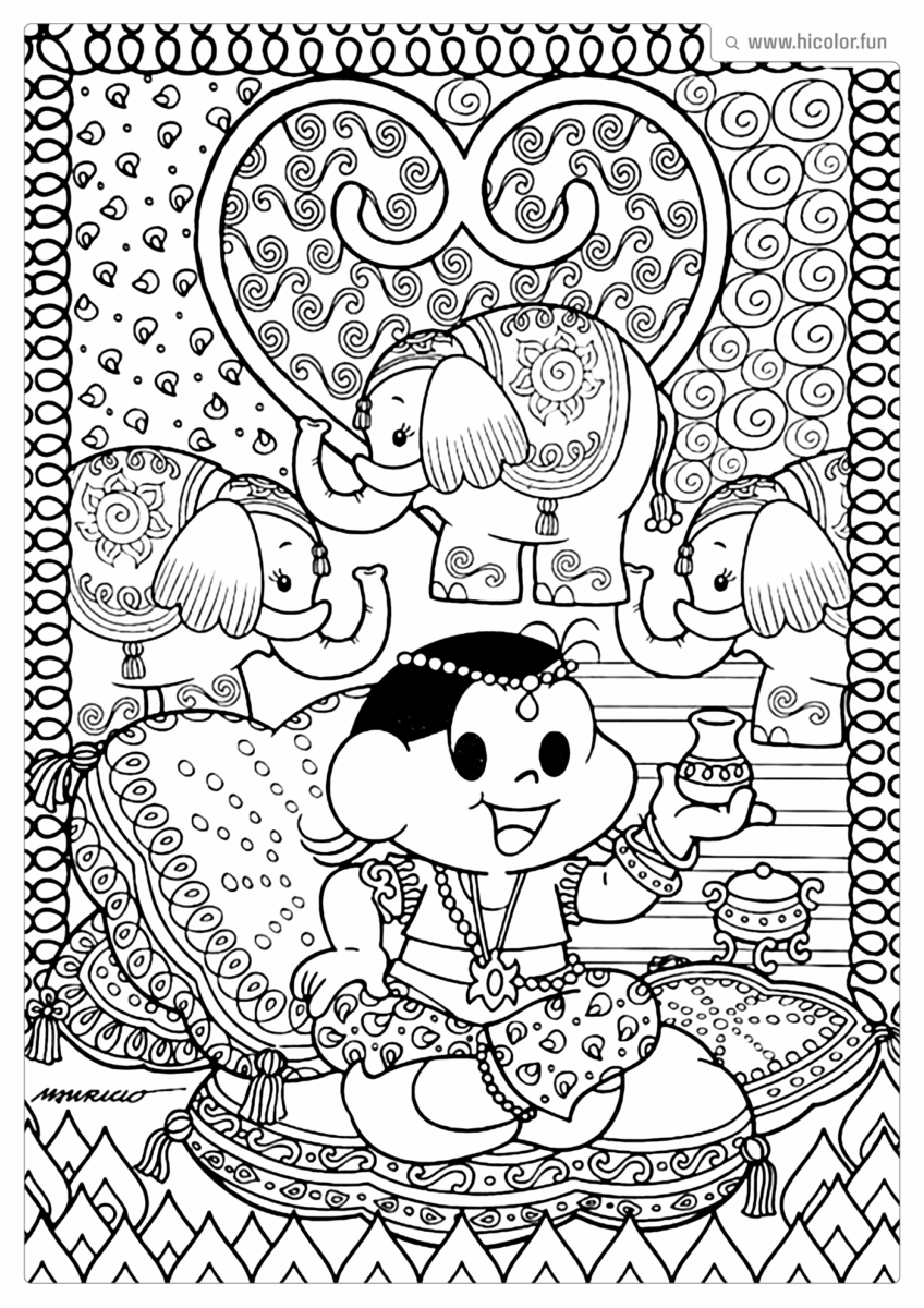 DESENHO PARA PINTAR MAGALI