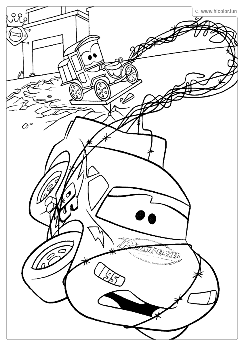 DESENHO PARA PINTAR MCQUEEN