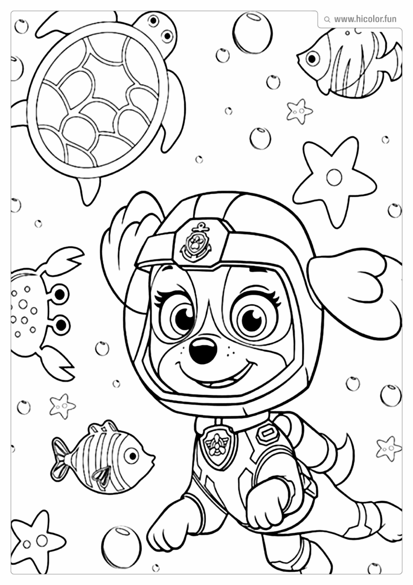 DESENHO PARA PINTAR PATRULHA