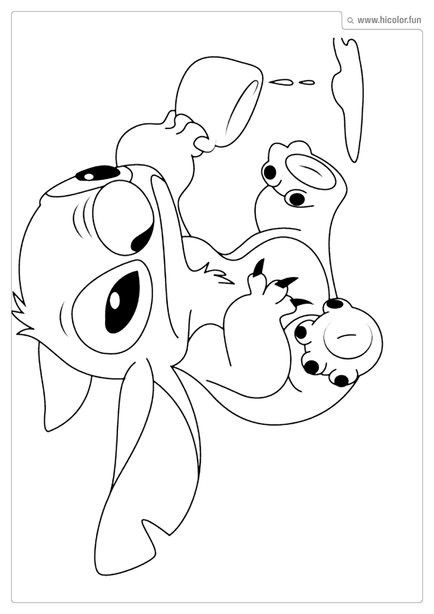 DESENHO PARA PINTAR STITCH