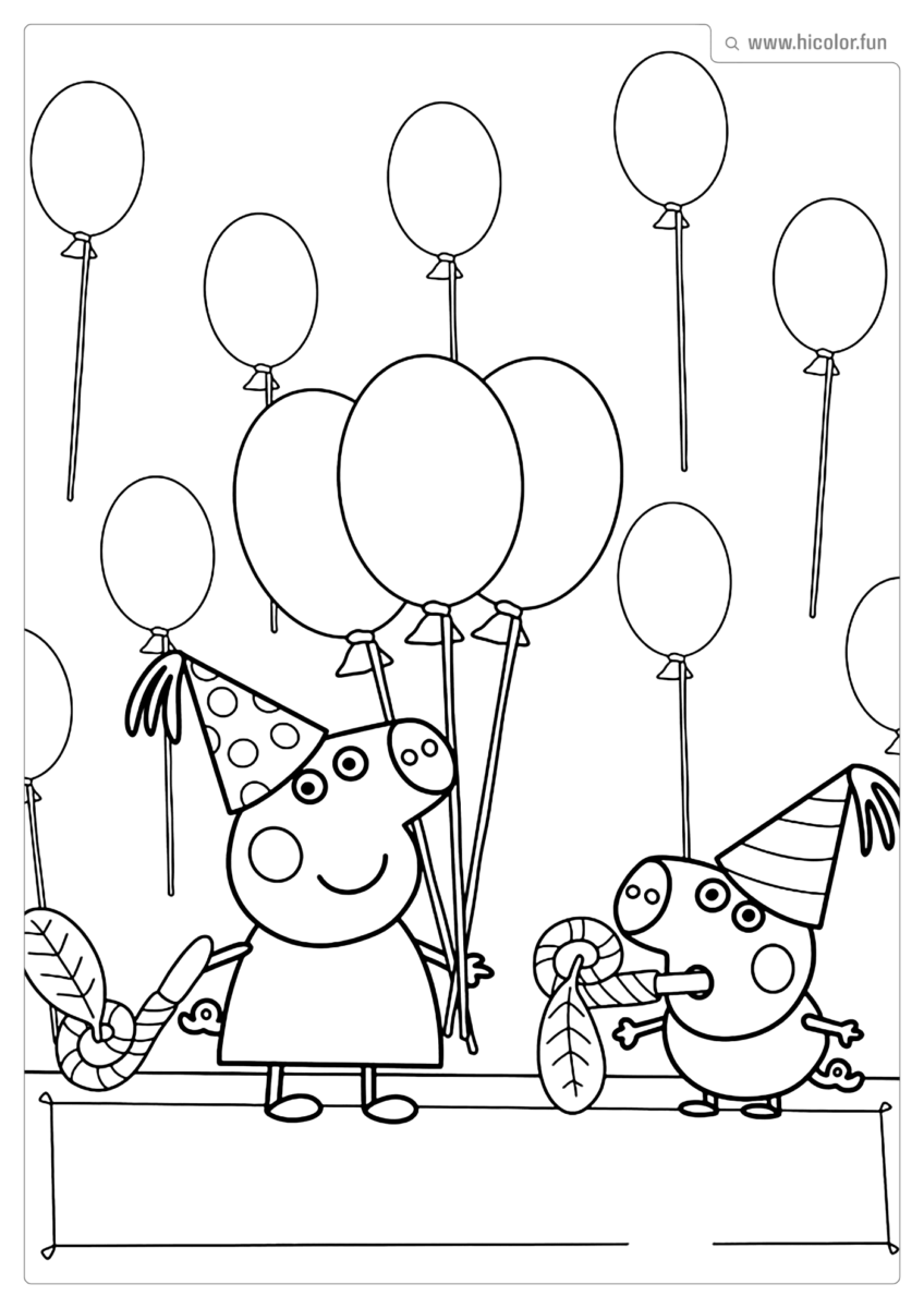 DESENHO PEPPA PIG PARA COLORIR