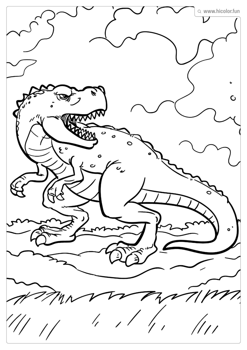 DESENHO PINTAR DINOSSAURO