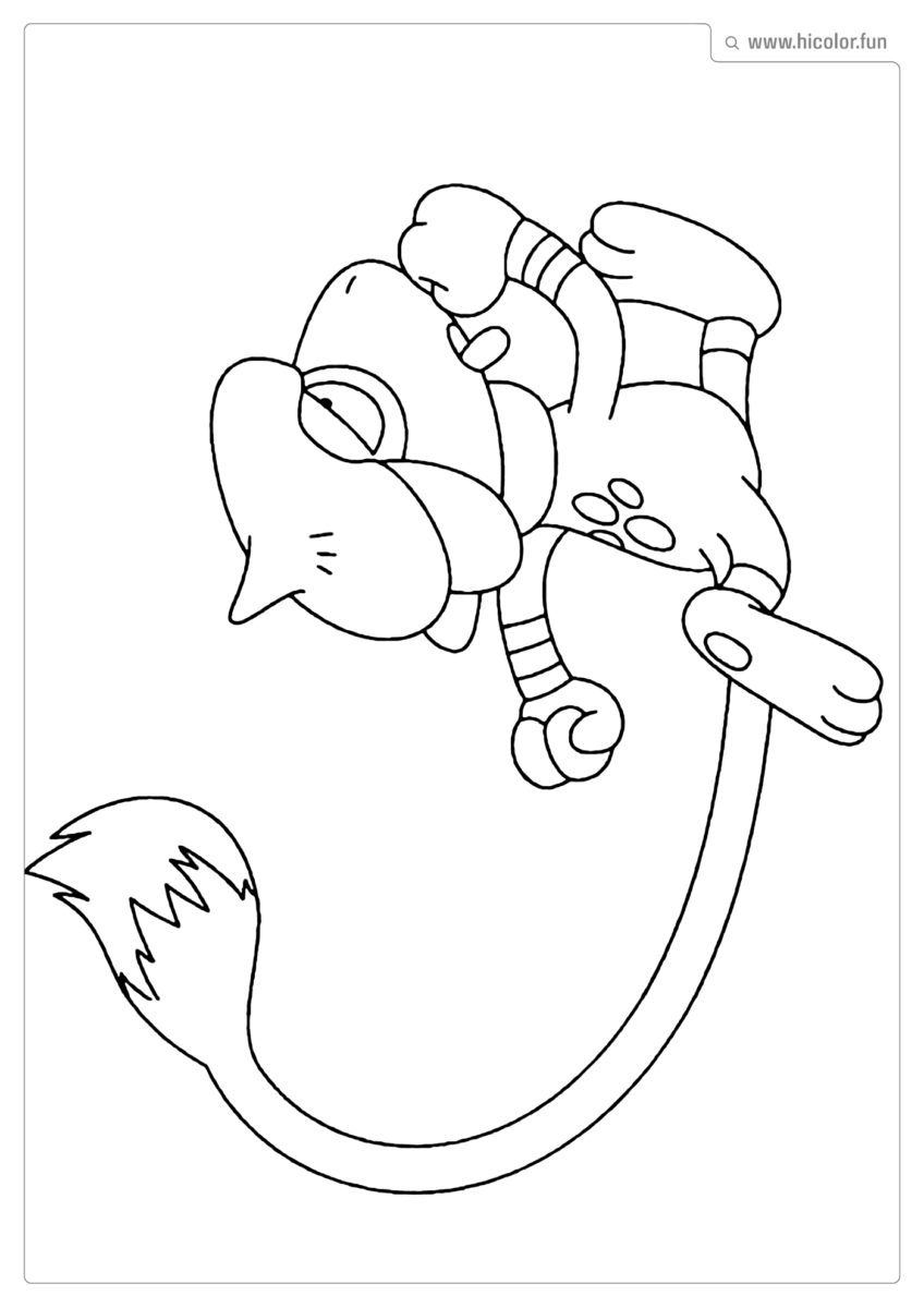 DESENHO POKEMON SMEARGLE PARA PINTAR