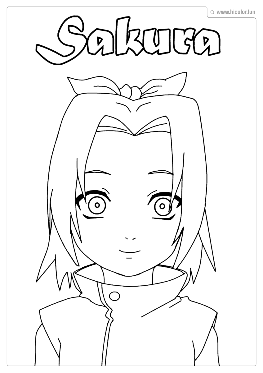 DESENHO SAKURA CRIANçA PARA PINTAR