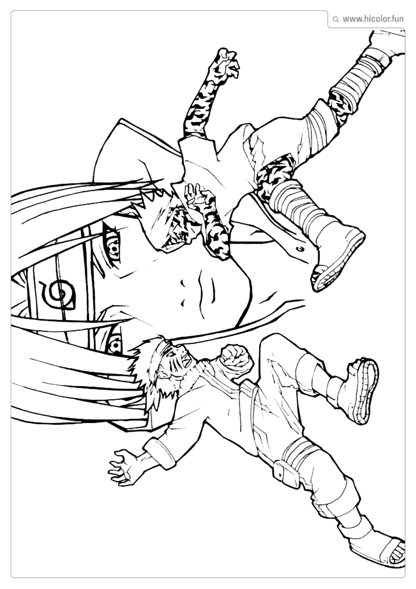 DESENHO SASUKE E NARUTO VALE DO FIM