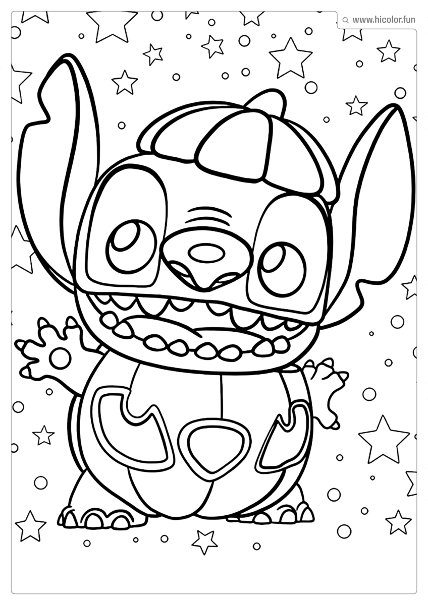 DESENHO STITCH PARA COLORIR