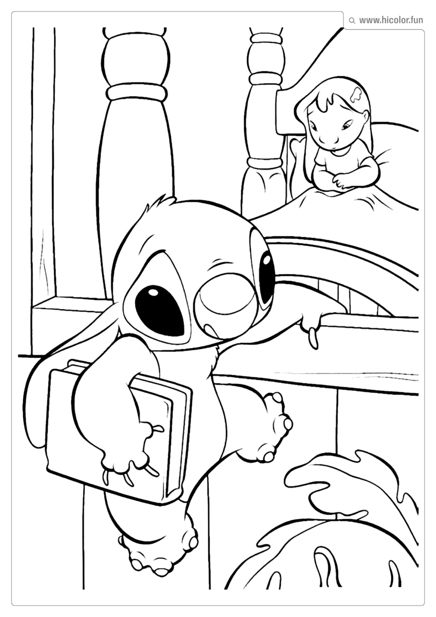 DESENHO STITCH PARA PINTAR