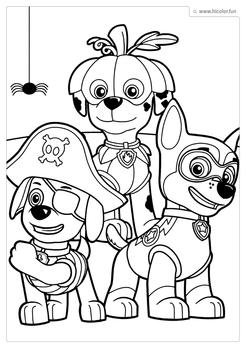 DESENHO SUPER FILHOTES PARA COLORIR