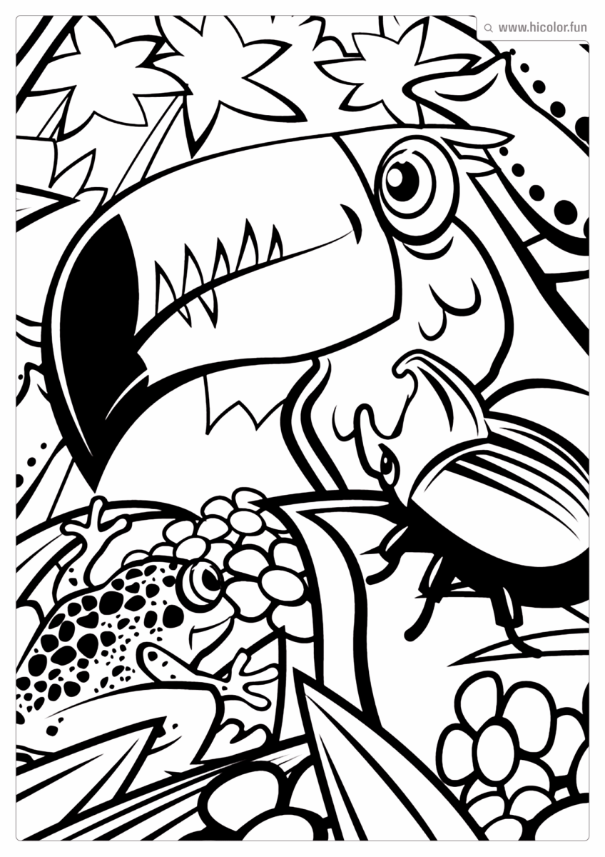 DESENHOS DE ANIMAIS DA FAUNA BRASILEIRA PARA COLORIR