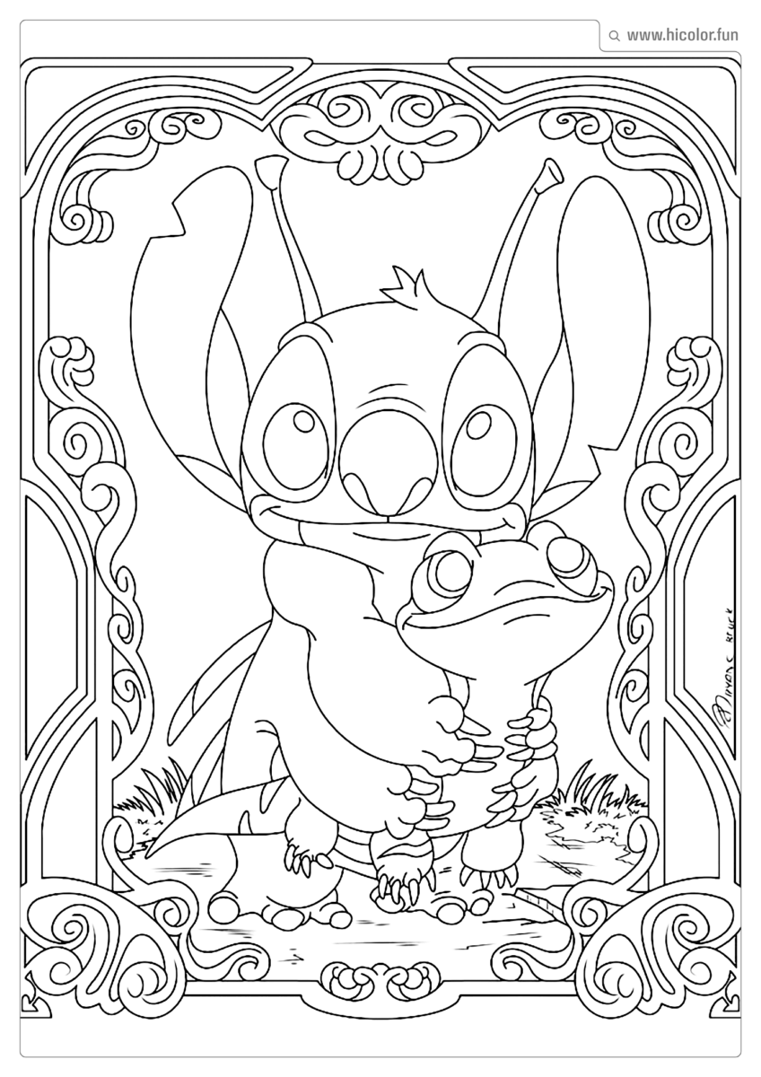 DESENHOS DE COLORIR DO STITCH