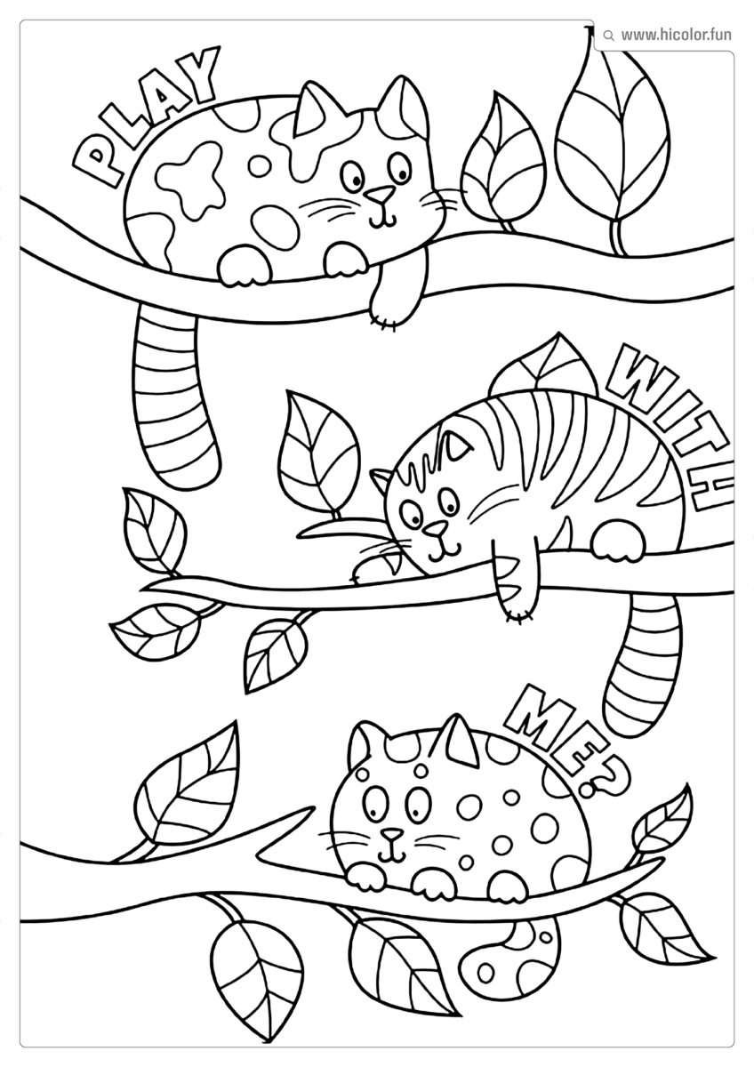 DESENHOS DE GATINHOS FOFOS PARA IMPRIMIR