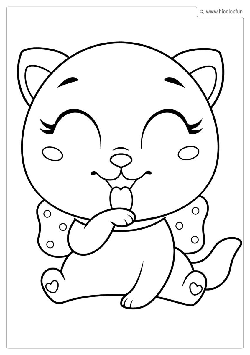 DESENHOS DE GATINHOS PARA COLORIR