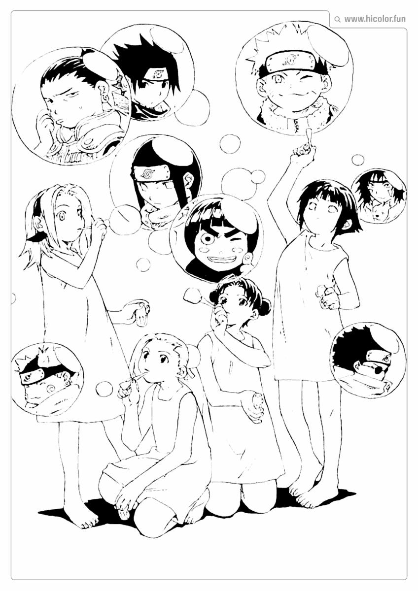 DESENHOS DE NARUTO SHIPPUDEN PARA COLORIR