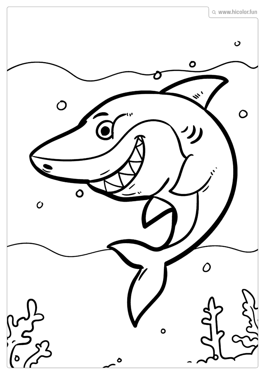 DESENHOS DE TUBARõES PARA IMPRIMIR