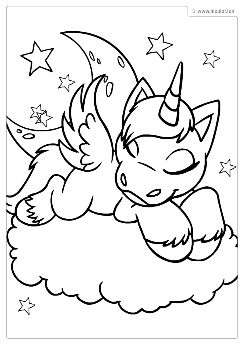 DESENHOS DE UNICóRNIOS PARA COLORIR E IMPRIMIR