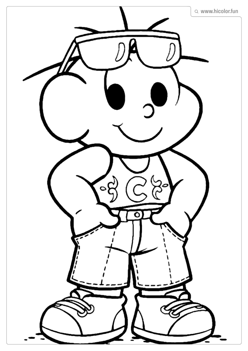 DESENHOS DO CEBOLINHA PARA PINTAR