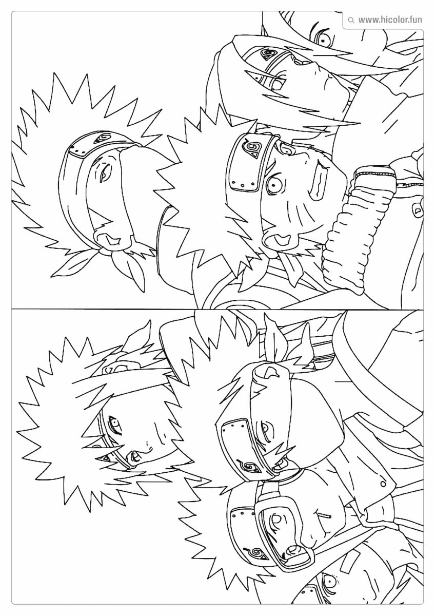 DESENHOS DOS PERSONAGENS DO NARUTO PARA COLORIR