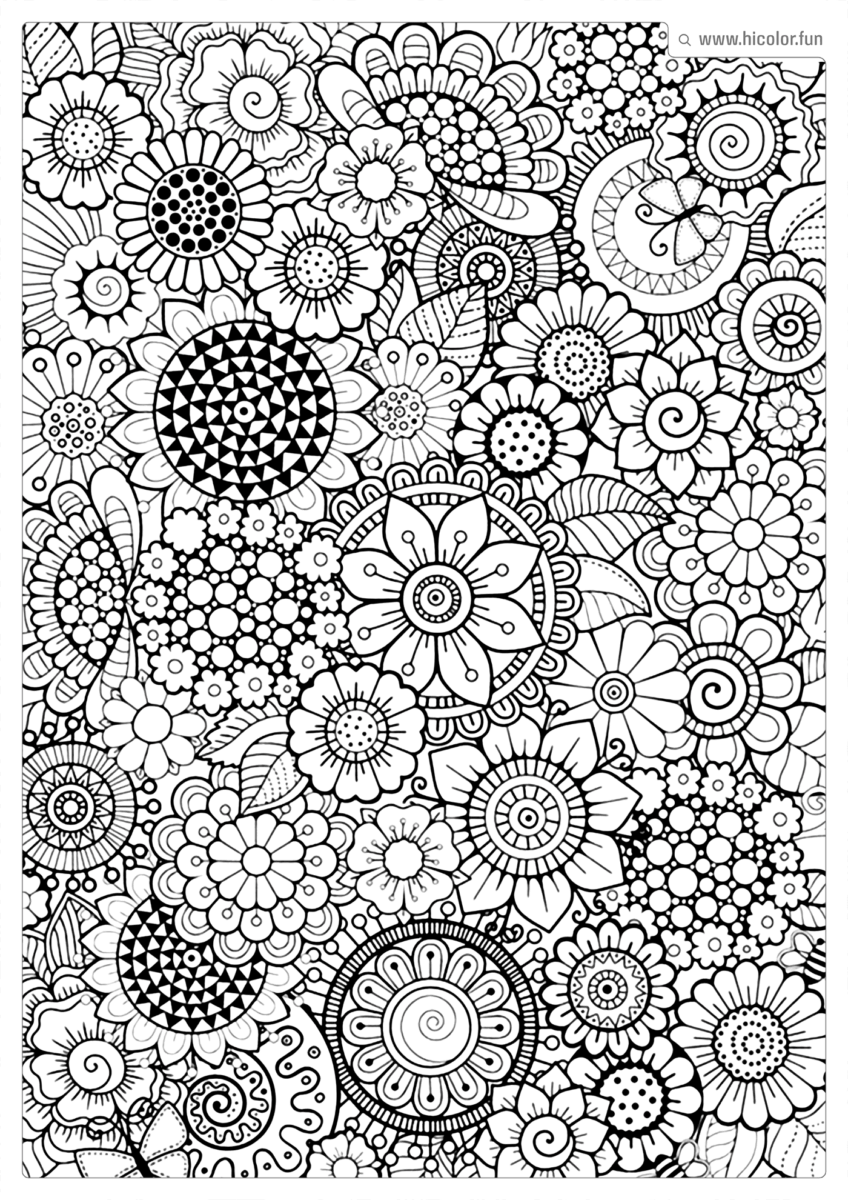 DESENHOS FLOR PARA COLORIR