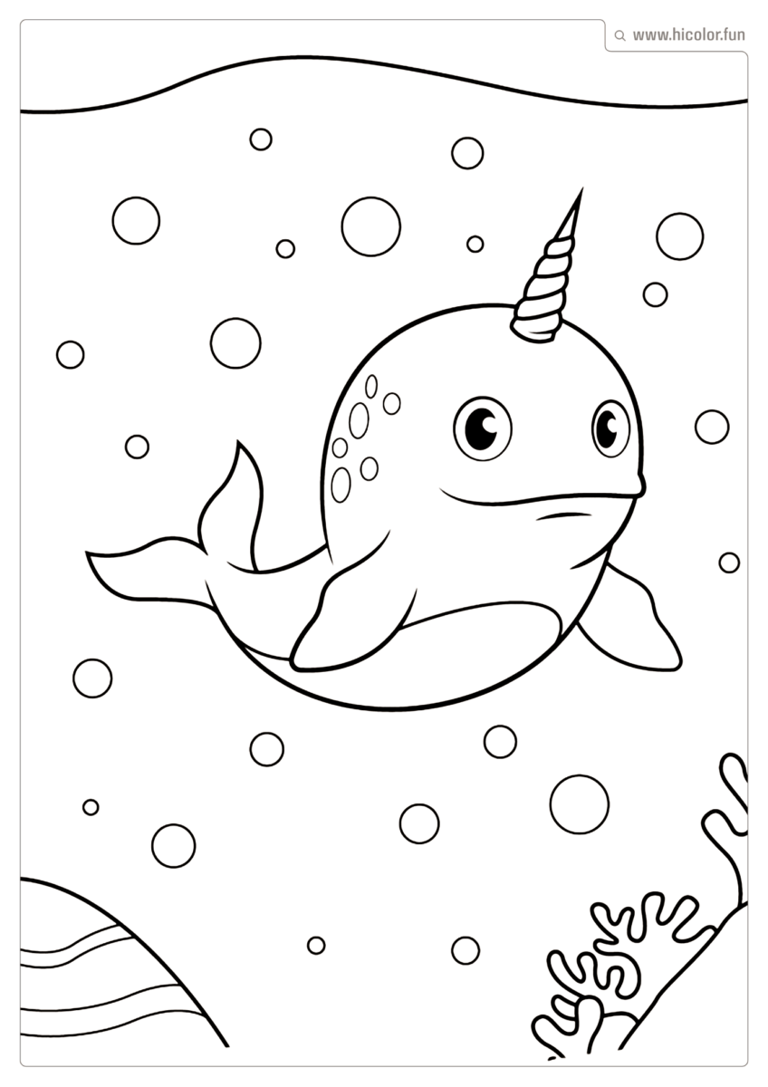 DESENHOS PARA COLORIR ANIMAIS MARINHOS