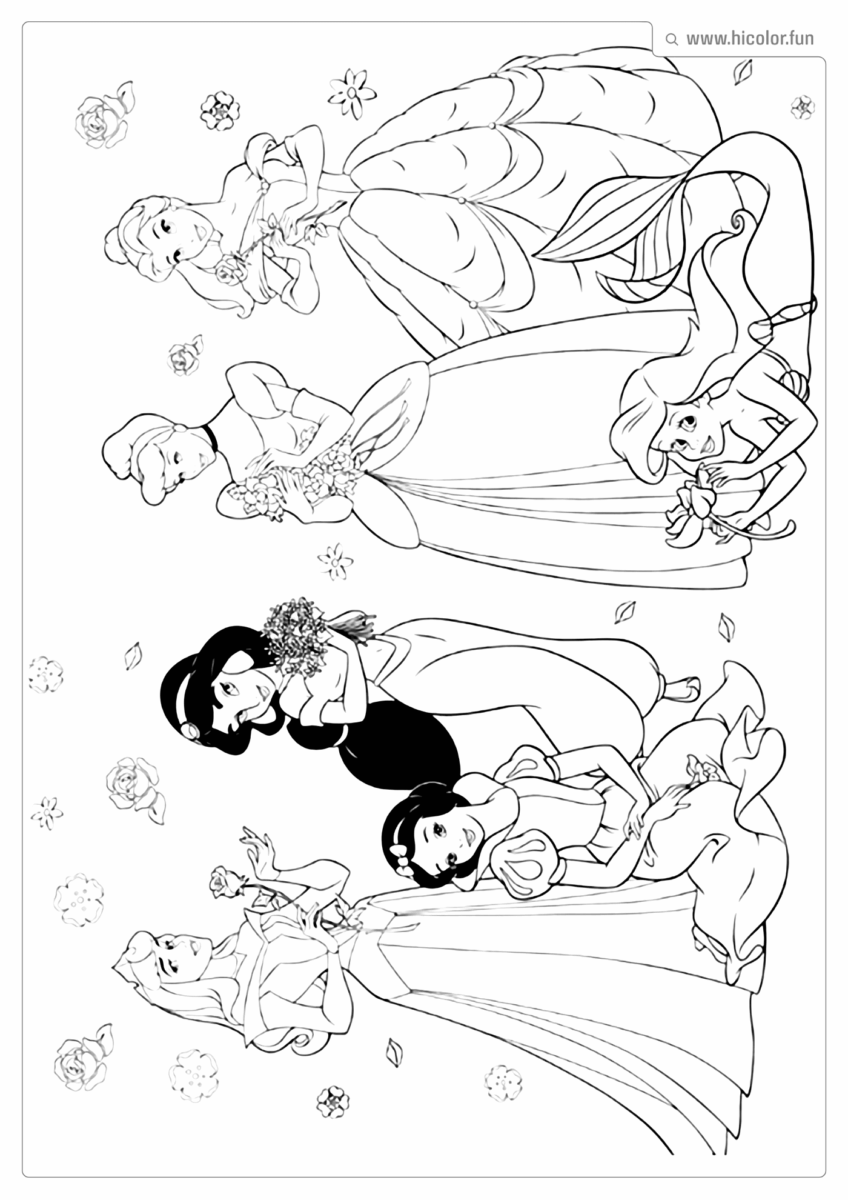 DESENHOS PARA COLORIR DA DISNEY PRINCESAS
