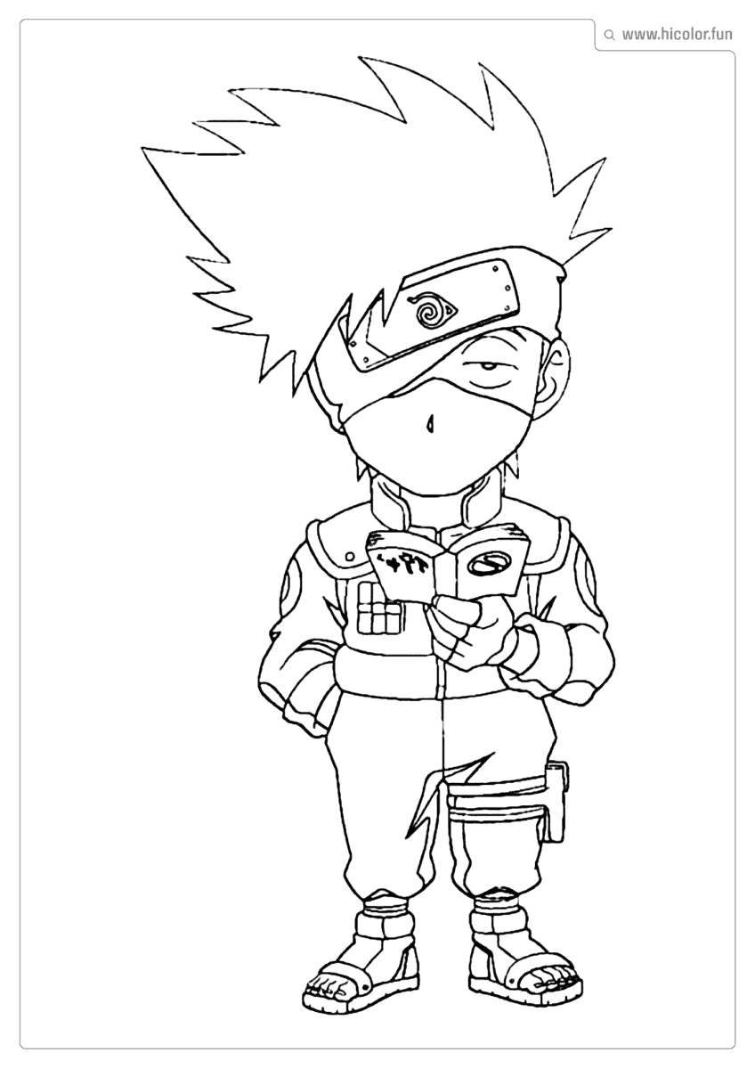 DESENHOS PARA COLORIR DO KAKASHI