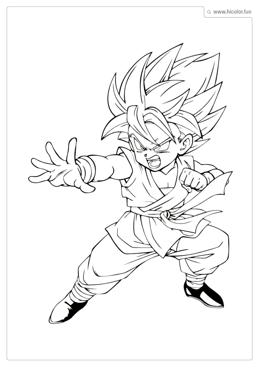 DESENHOS PARA COLORIR E IMPRIMIR DRAGON BALL Z