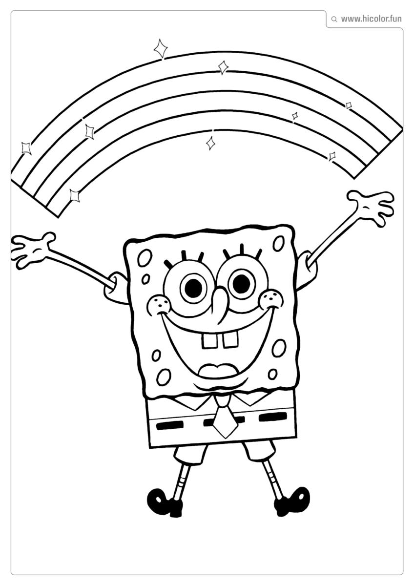 DESENHOS PARA COLORIR INFANTIL BOB ESPONJA
