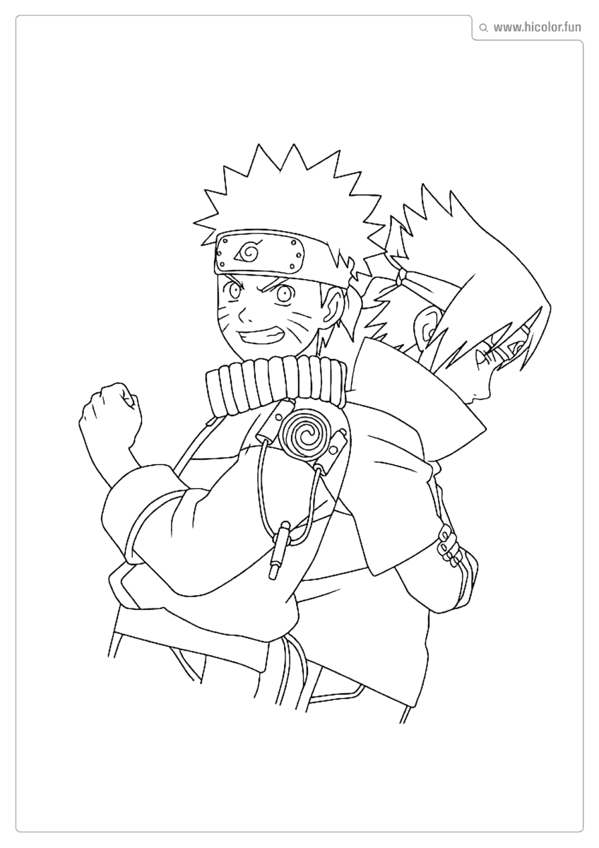 DESENHOS PARA COLORIR INFANTIL NARUTO