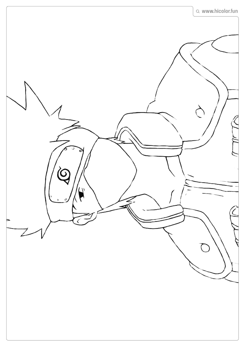 DESENHOS PARA COLORIR KAKASHI