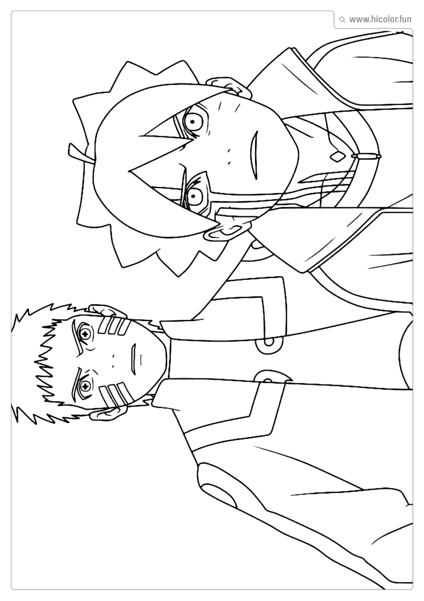 DESENHOS PARA COLORIR NARUTO BORUTO