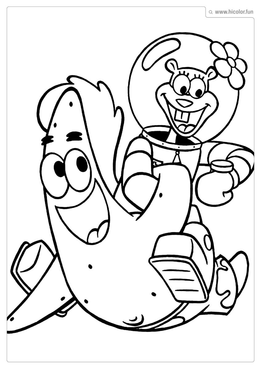 DESENHOS PARA COLORIR PATRICK DO BOB ESPONJA