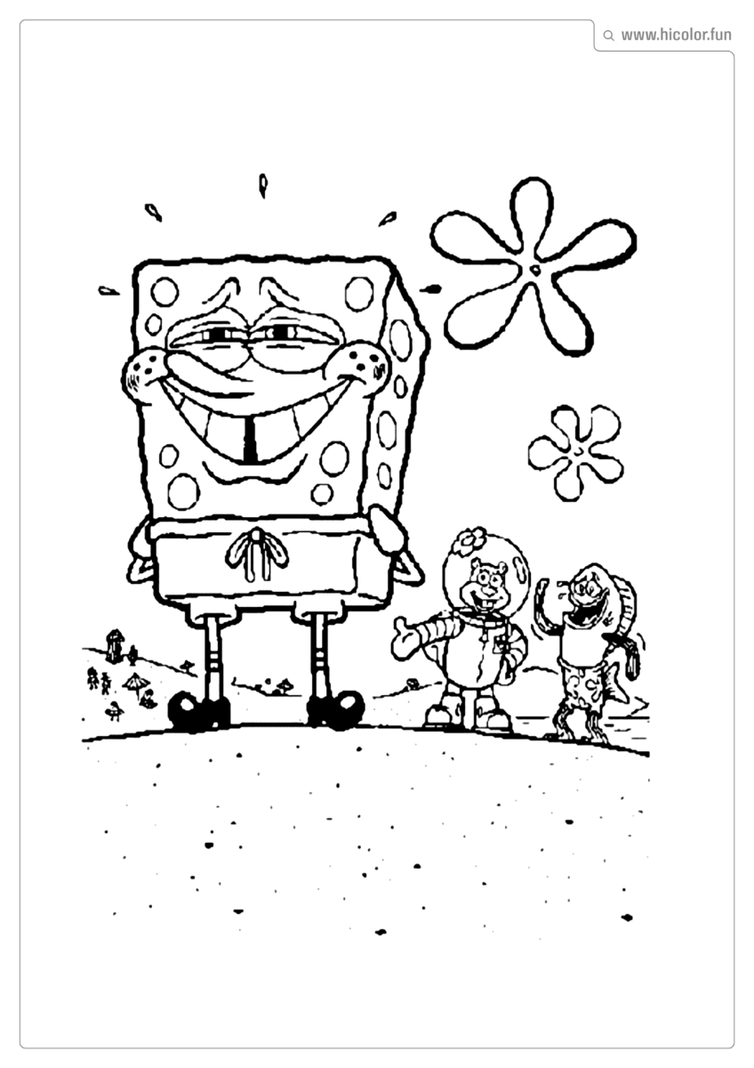 DESENHOS PARA COPIAR DO BOB ESPONJA