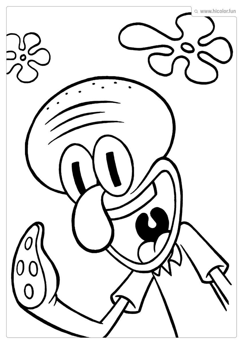 DESENHOS PARA IMPRIMIR DO BOB ESPONJA E SUA TURMA