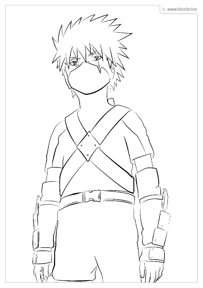DESENHOS PARA INTAR E IMPRIMIR KAKASHI