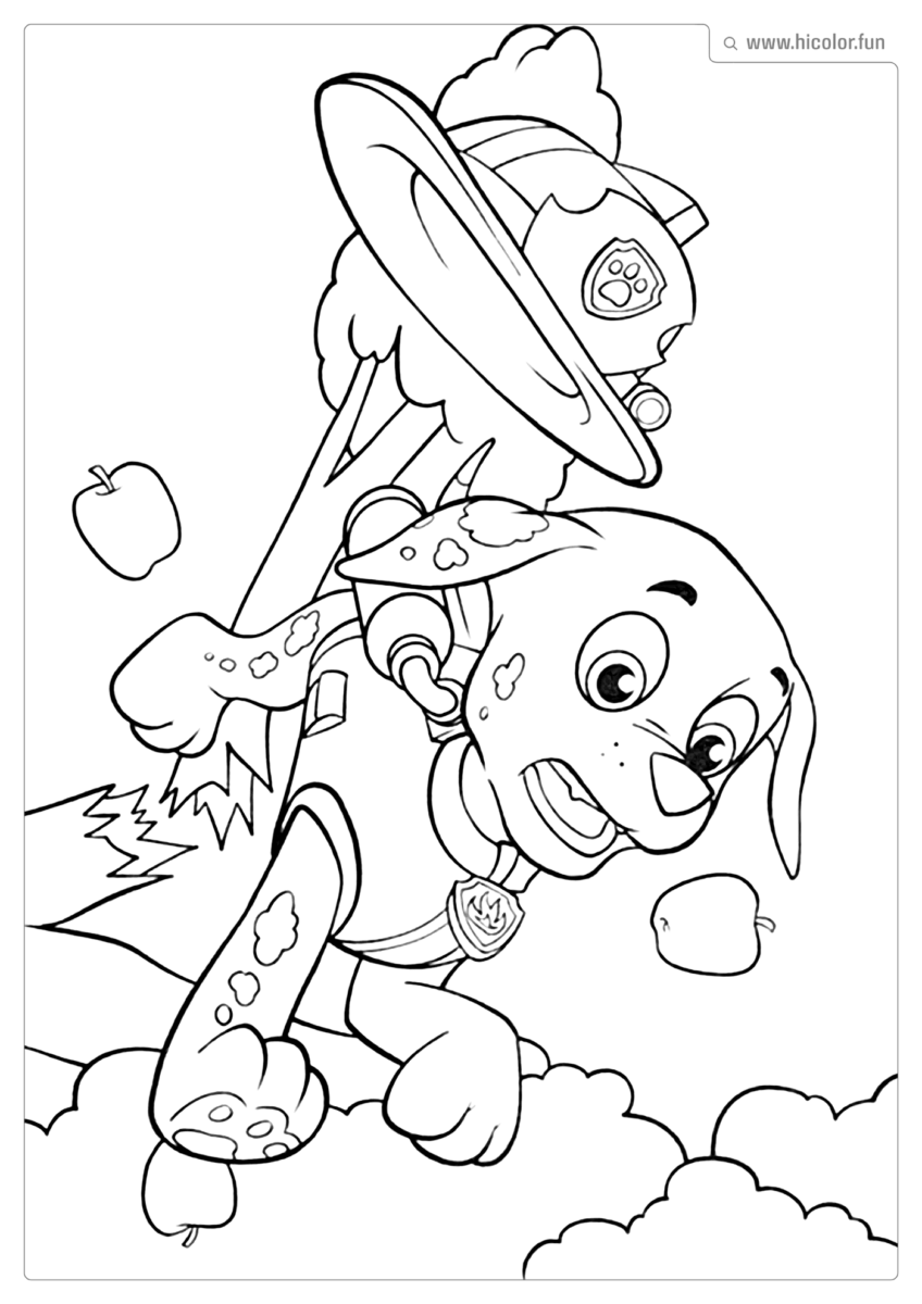 DESENHOS PARA PINTAR DA PATRULHA CANINA PARA IMPRIMIR