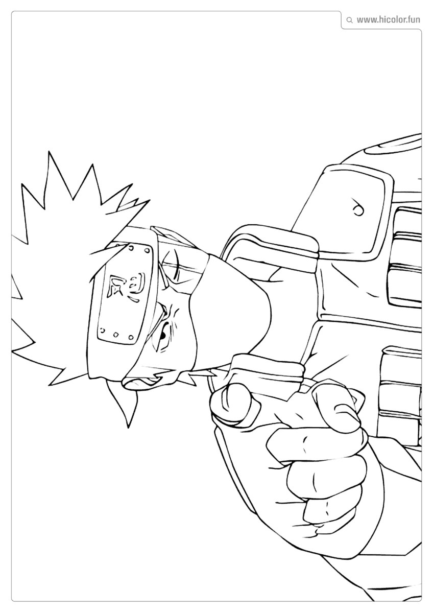 DESENHOS PARA PINTAR DO KAKASHI